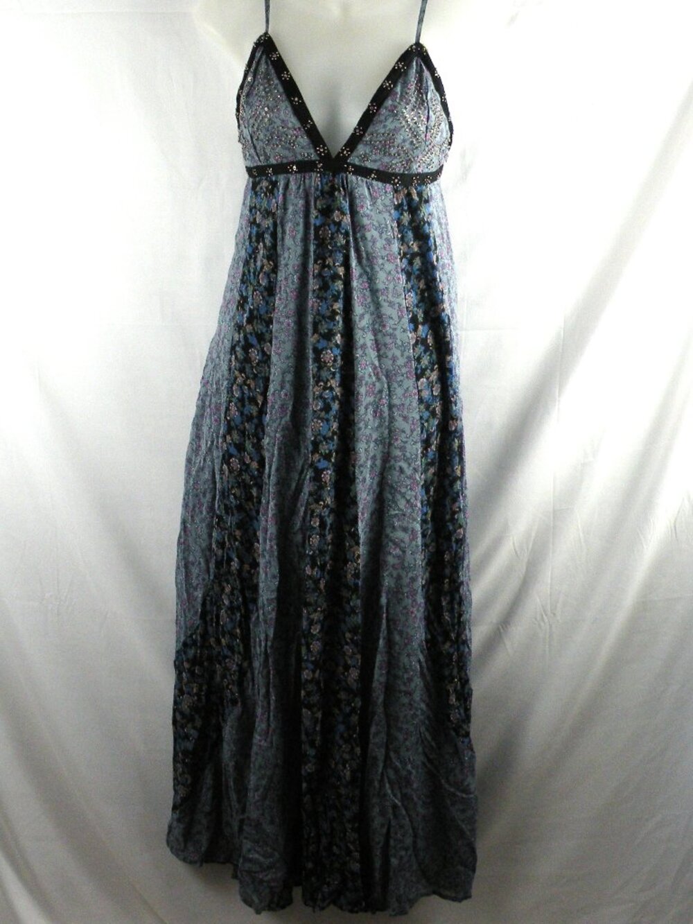 NWT Free People Blue Floral Maxi Dress S